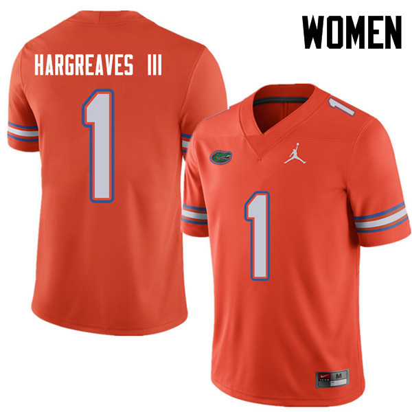 Jordan Brand Women #1 Vernon Hargreaves III Florida Gators College Football Jerseys Sale-Orange